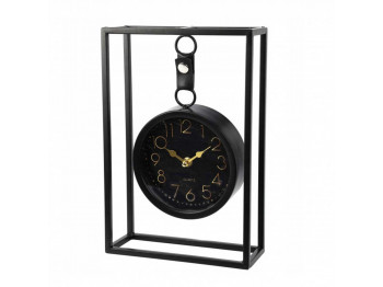 Սեղանի ժամացույց KOOPMAN TABLE CLOCK METAL BLACK (996174) (HZ1230040)