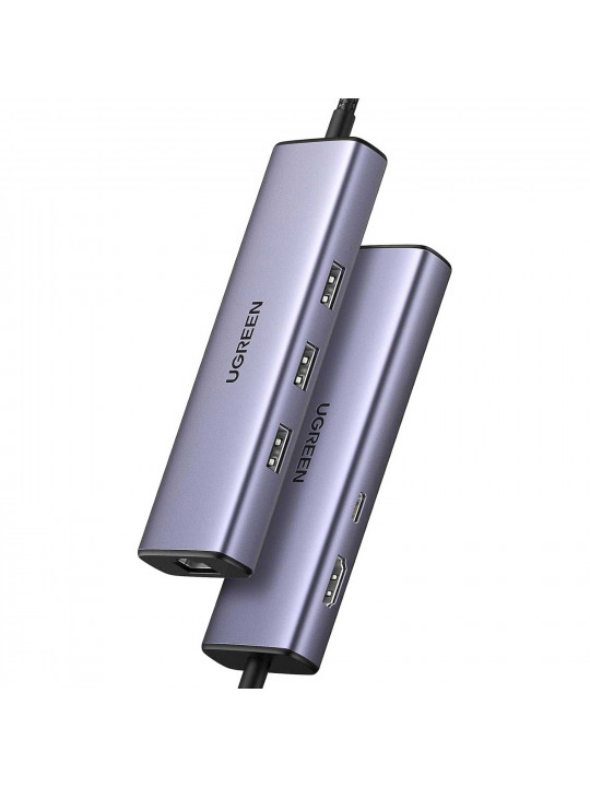 Usb-узел UGREEN CM512 6-in-1 USB-C (45000)