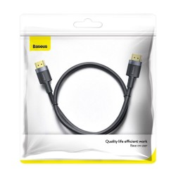 Մալուխ BASEUS HORIZONTAL 4KHDMI MALE TO 4K HDMI MALE 1M CADKLF-E01 (BK) 