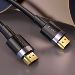 Մալուխ BASEUS HORIZONTAL 4KHDMI MALE TO 4K HDMI MALE 1M CADKLF-E01 (BK) 
