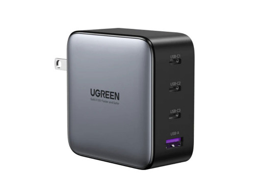 Power adapter UGREEN X565 Nexode S GaN Fast Charging 100W PD 4 Ports (GR) (35043)