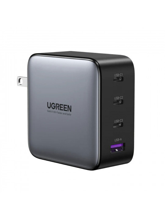 Power adapter UGREEN X565 Nexode S GaN Fast Charging 100W PD 4 Ports (GR) (35043)