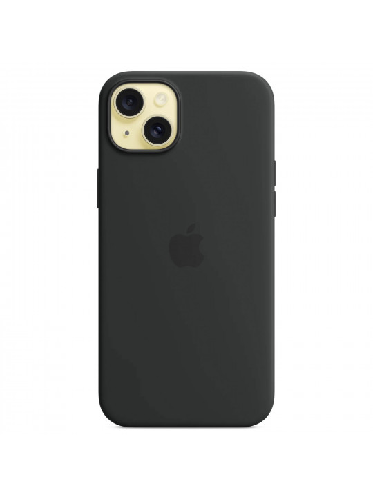 Հեռախոսի պատյան APPLE iPhone 15 Plus Silicone Case with MagSafe (Black) (MT103ZM/A)