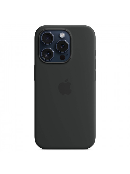 Հեռախոսի պատյան APPLE iPhone 15 Pro Silicone Case With MagSafe (Black) (MT1A3ZM/A)