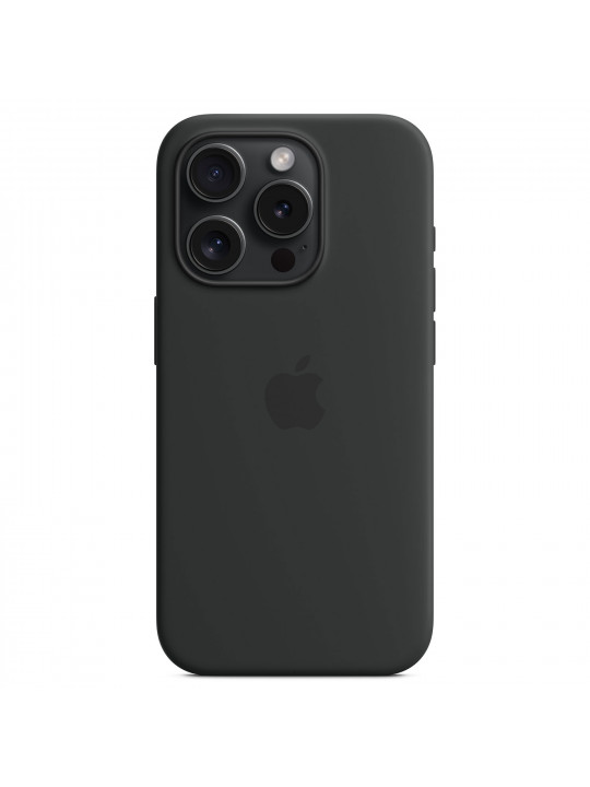 Հեռախոսի պատյան APPLE iPhone 15 Pro Silicone Case With MagSafe (Black) (MT1A3ZM/A)