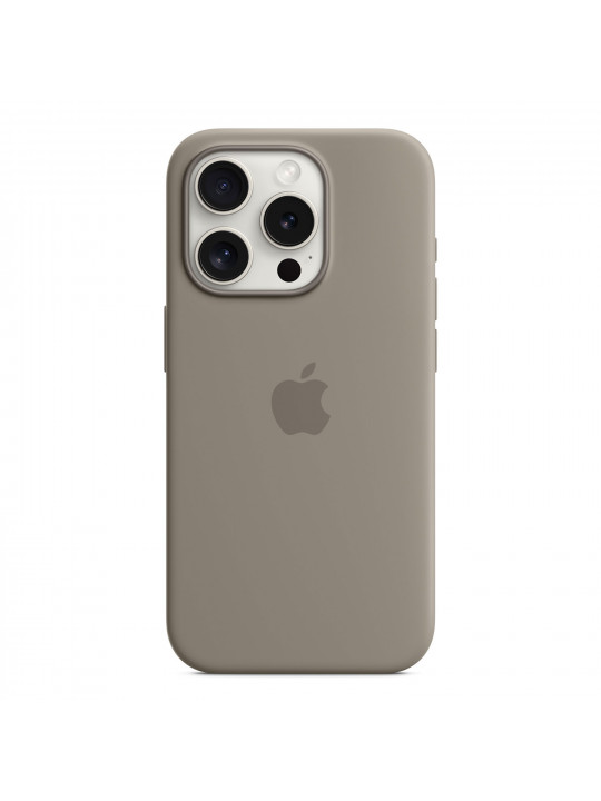 Հեռախոսի պատյան APPLE iPhone 15 Pro Silicone Case With MagSafe (Clay) (MT1E3ZM/A)