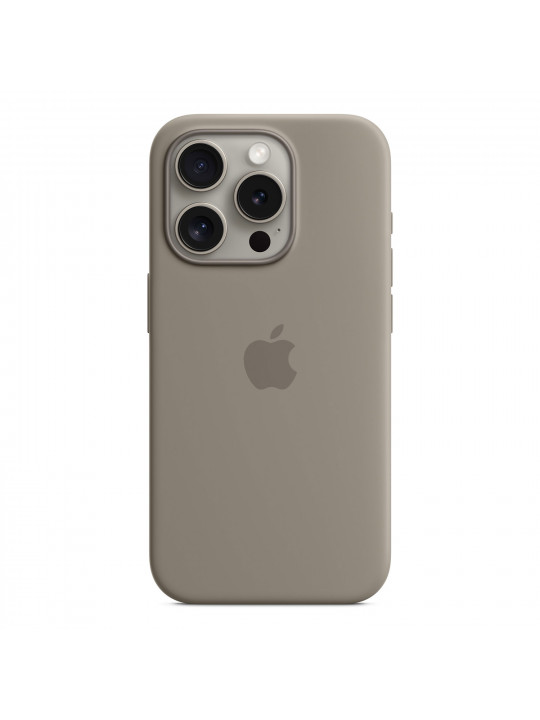 Հեռախոսի պատյան APPLE iPhone 15 Pro Silicone Case With MagSafe (Clay) (MT1E3ZM/A)