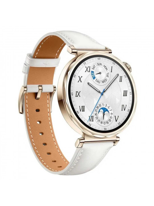 Smart watch HUAWEI WATCH GT5 41mm White Composite Leather Strap Jana-B19 (White) (55020DHA)