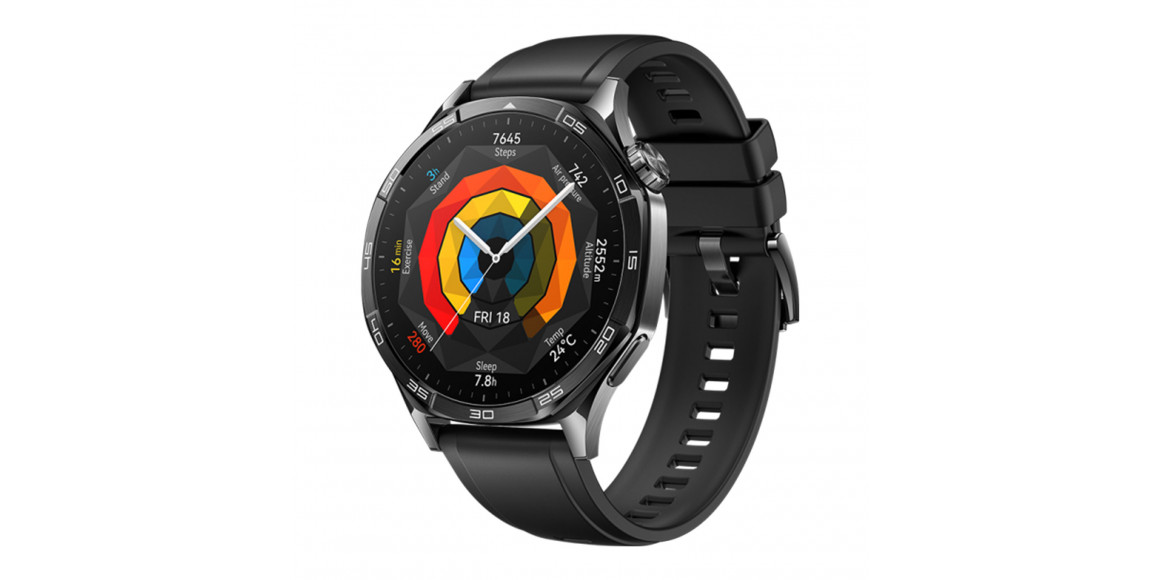 Смарт-часы HUAWEI WATCH GT5 46mm Black Fluoroelastomer Vili-B19 (Black) (55020DGL)