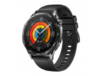 Սմարթ ժամացույց HUAWEI WATCH GT5 46mm Black Fluoroelastomer Vili-B19 (Black) (55020DGL)