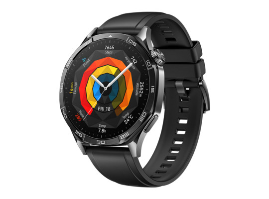 Смарт-часы HUAWEI WATCH GT5 46mm Black Fluoroelastomer Vili-B19 (Black) (55020DGL)