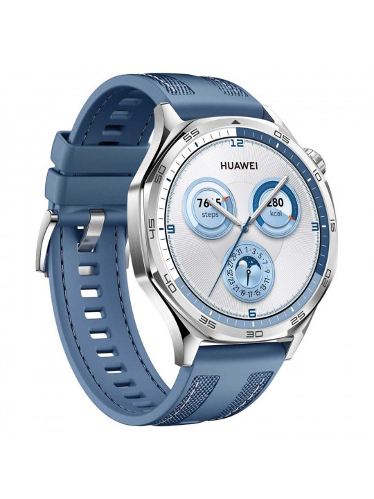 Սմարթ ժամացույց HUAWEI WATCH GT5 46mm Blue Woven Strap Vili-B19 (Blue) (55020DGJ)