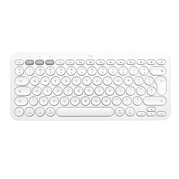 Keyboard LOGITECH K380 MULTI-DEVICE BLUETOOTH (WHITE) (L920-009589)