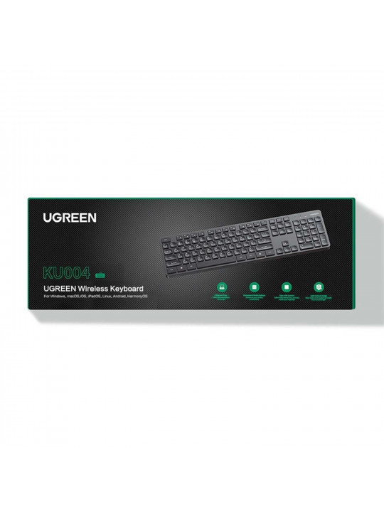 Keyboard UGREEN KU004 2.4GHz (BK) (15219)