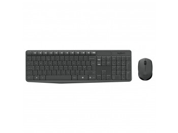 Keyboard LOGITECH MK235 WIRELESS COMBO + MOUSE (GREY) (L920-007948)