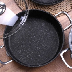 Casserols FALEZ BLN3008 BLACK LINE S.S HANDLE SAUCEPAN 30CM 
