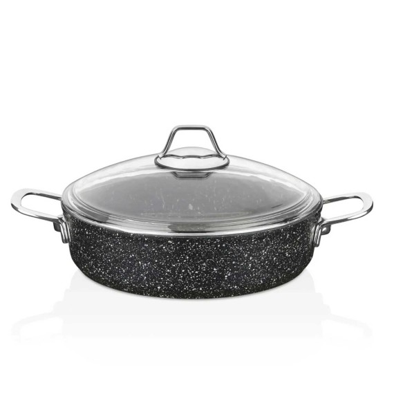Կաթսաներ FALEZ BLN3008 BLACK LINE S.S HANDLE SAUCEPAN 30CM 