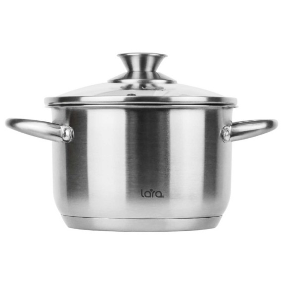 Կաթսաներ LARA LR02-269 S/STEEL AFINA 22CM 5.1L 