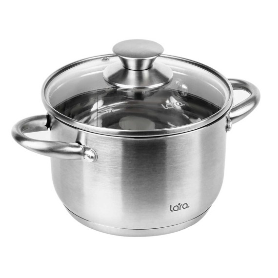 Կաթսաներ LARA LR02-269 S/STEEL AFINA 22CM 5.1L 