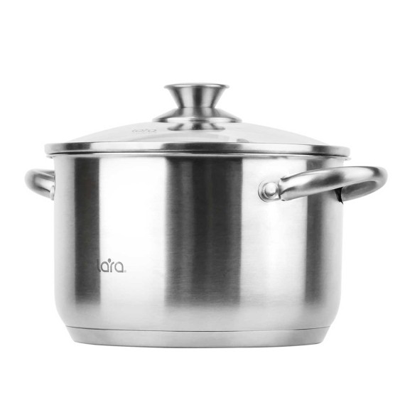 Կաթսաներ LARA LR02-269 S/STEEL AFINA 22CM 5.1L 