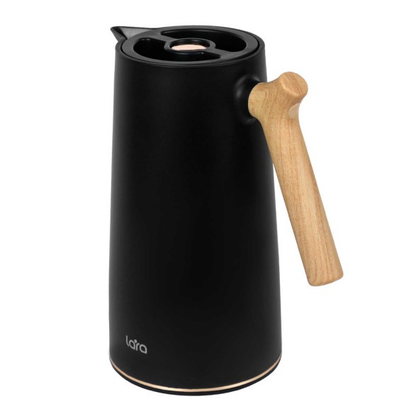 Термос LARA LR04-84 BLACK WOOD HANDLE 1000ML 