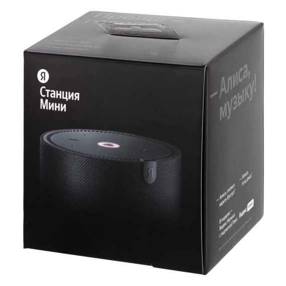 Smart speaker YANDEX Mini Plus (Black) (YNDX-00021)
