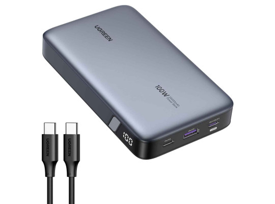 Power bank UGREEN PB720 20000mAh PD 100W USB-C (Grey) (25188)