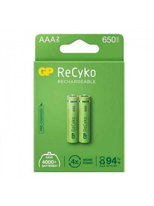 Зарядочные устройства GP AAA 650 MAH (650AAAHC-2UEC2) 