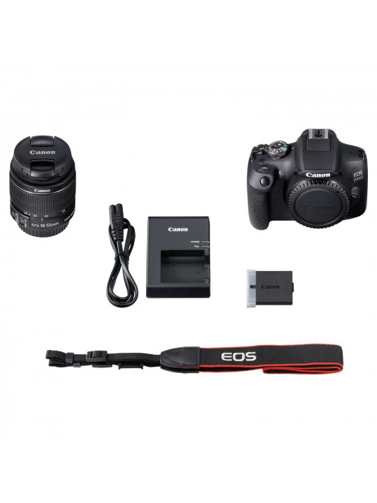 Թվային ֆոտոխցիկ CANON EOS 2000D EF-S 18-55 IS II KIT (BK) 