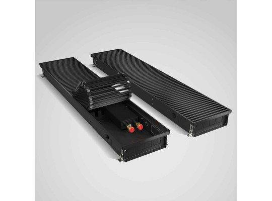 In floor convector ROYAL THERMO ATRIUM-75/200/1800-DG-U-BL BLACK 