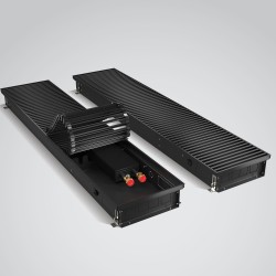 In floor convector ROYAL THERMO ATRIUM-75/200/2000-DG-U-BL BLACK 