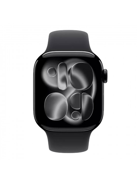 Սմարթ ժամացույց APPLE Watch Series 11 GPS 42mm Jet Black Aluminium Case with Black Sport Band (A3331) (MEQT4RK/A)