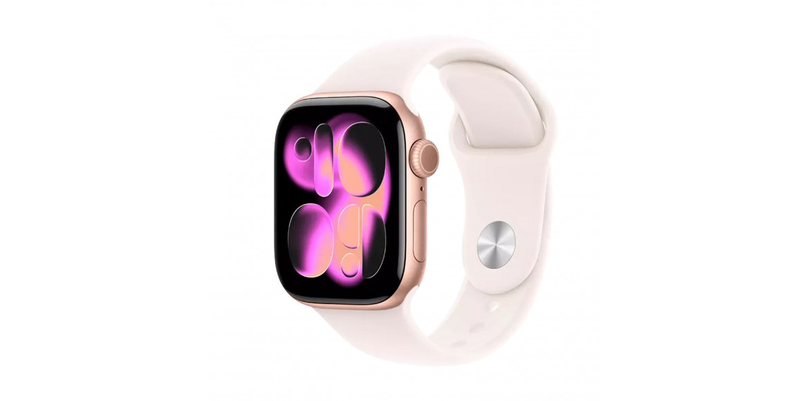 Սմարթ ժամացույց APPLE Watch Series 11 GPS 42mm Rose Gold Aluminium Case with Light Blush Sport Band (A3331) (MEU04RK/A)