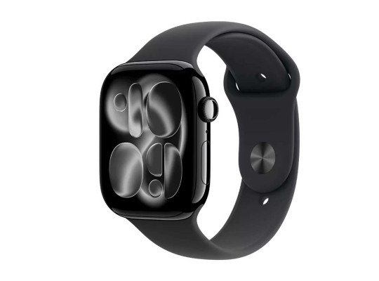 Смарт-часы APPLE Watch Series 11 GPS 46mm Jet Black Aluminium Case with Black Sport Band (A3333) (MEUW4RK/A)