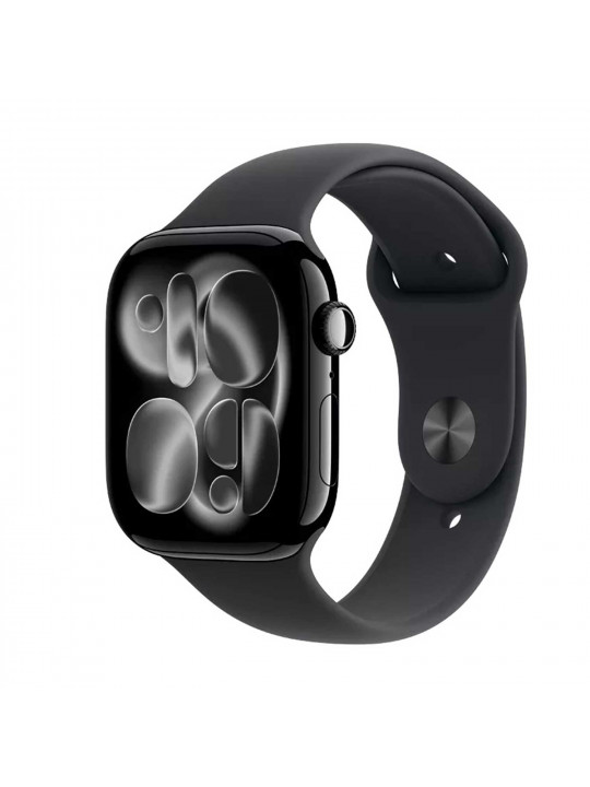 Սմարթ ժամացույց APPLE Watch Series 11 GPS 46mm Jet Black Aluminium Case with Black Sport Band (A3333) (MEUW4RK/A)