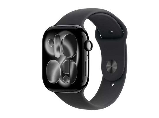 Смарт-часы APPLE Watch Series 11 GPS 46mm Jet Black Aluminium Case with Black Sport Band (A3333) (MEUX4RK/A)