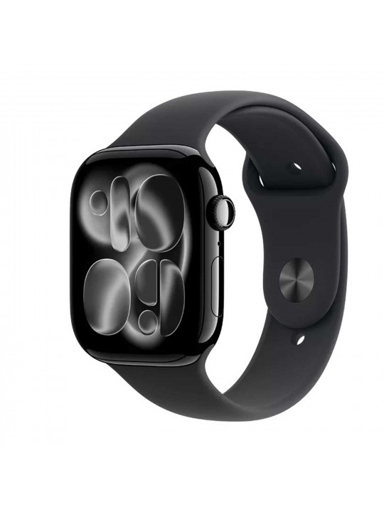 Սմարթ ժամացույց APPLE Watch Series 11 GPS 46mm Jet Black Aluminium Case with Black Sport Band (A3333) (MEUX4RK/A)