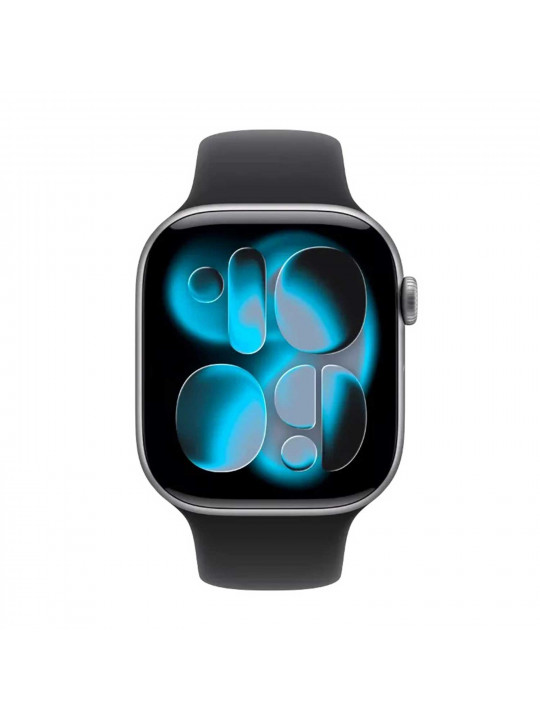 Սմարթ ժամացույց APPLE Watch Series 11 GPS 46mm Space Grey Aluminium Case with Black Sport Band (A3333) (MEV44RK/A)
