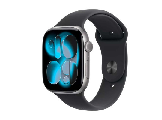 Смарт-часы APPLE Watch Series 11 GPS 46mm Space Grey Aluminium Case with Black Sport Band (A3333) (MEV44RK/A)