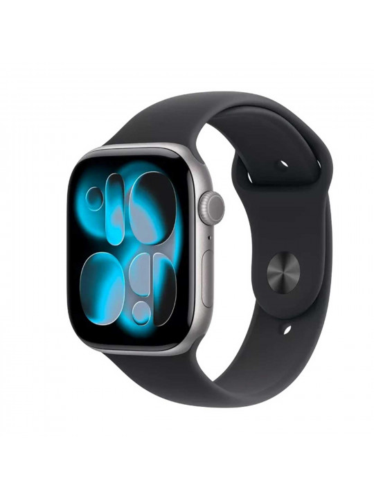 Սմարթ ժամացույց APPLE Watch Series 11 GPS 46mm Space Grey Aluminium Case with Black Sport Band (A3333) (MEV44RK/A)