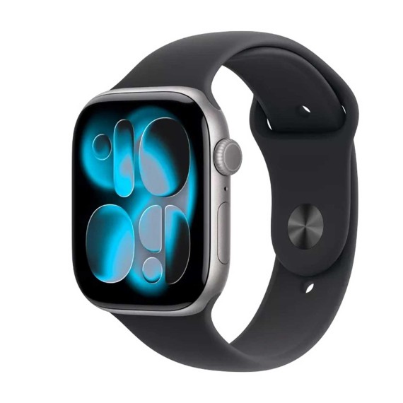 Smart watch APPLE Watch Series 11 GPS 46mm Space Grey Aluminium Case with Black Sport Band (A3333) (MEV44RK/A)