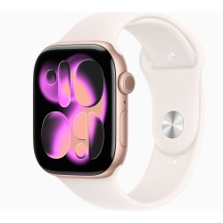 Smart watch APPLE Watch Series 11 GPS 46mm Rose Gold Aluminium Case with Light Blush Sport Band (A3333) (MEV74RK/A)