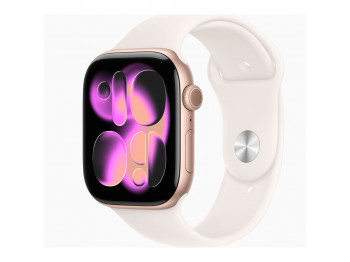 Սմարթ ժամացույց APPLE Watch Series 11 GPS 46mm Rose Gold Aluminium Case with Light Blush Sport Band (A3333) (MEV74RK/A)