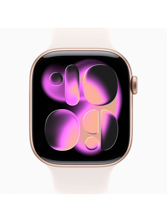 Սմարթ ժամացույց APPLE Watch Series 11 GPS 46mm Rose Gold Aluminium Case with Light Blush Sport Band (A3333) (MEV74RK/A)