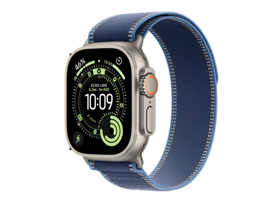 Смарт-часы APPLE Watch Ultra 3 GPS+Celluar 49mm Natural Titanium with Blue/Bright Blue Trail Loop (A3281) (MEWR4QI/A)