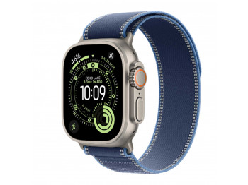 Սմարթ ժամացույց APPLE Watch Ultra 3 GPS+Celluar 49mm Natural Titanium with Blue/Bright Blue Trail Loop (A3281) (MEWU4QI/A)