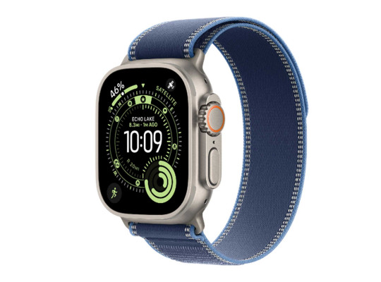 Смарт-часы APPLE Watch Ultra 3 GPS+Celluar 49mm Natural Titanium with Blue/Bright Blue Trail Loop (A3281) (MEWU4QI/A)