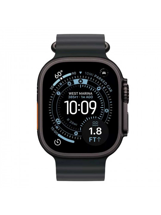 Սմարթ ժամացույց APPLE Watch Ultra 3 GPS+Celluar 49mm Black Titanium with Black Ocean Band (A3281) (MF0J4QI/A)