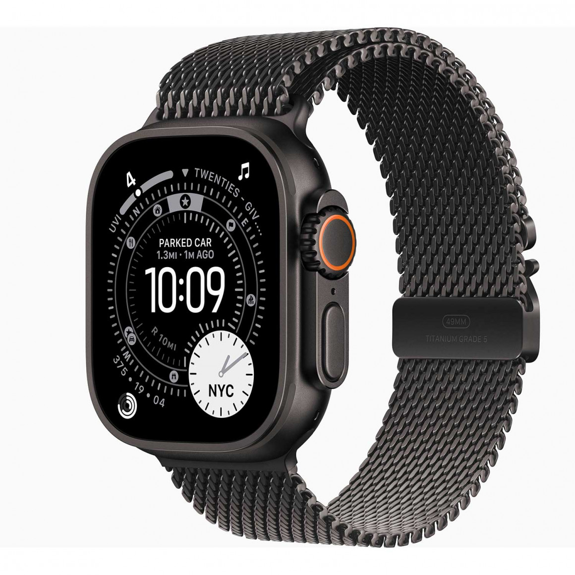 Смарт-часы APPLE Watch Ultra 3 GPS+Celluar 49mm Black Titanium with Black Titanium Milanese Loop (A3281) (MF1Q4QI/A)