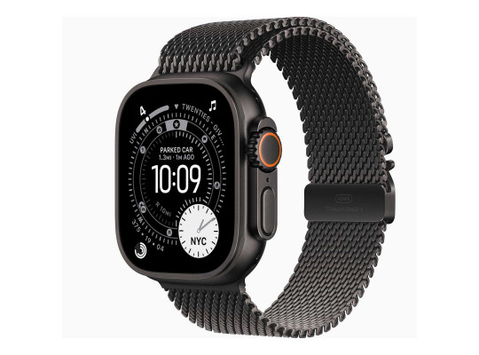 Смарт-часы APPLE Watch Ultra 3 GPS+Celluar 49mm Black Titanium with Black Titanium Milanese Loop (A3281) (MF1Q4QI/A)